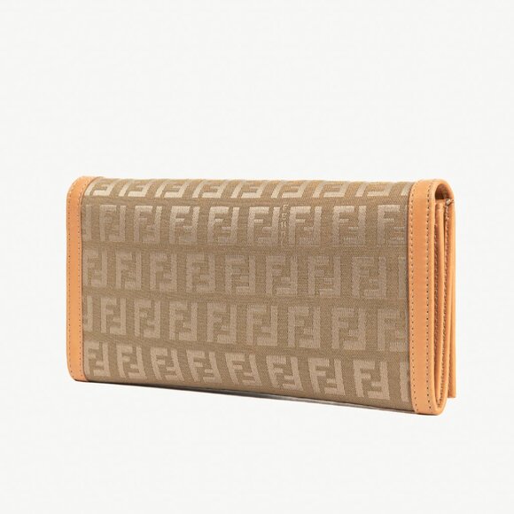 Fendi Beige FF Zucca Long Wallet - Picture 3 of 11